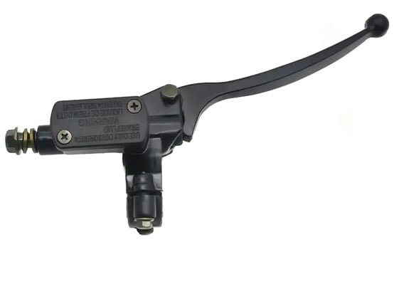 Brzdová páčka s pumpou čierna 170mm pravá