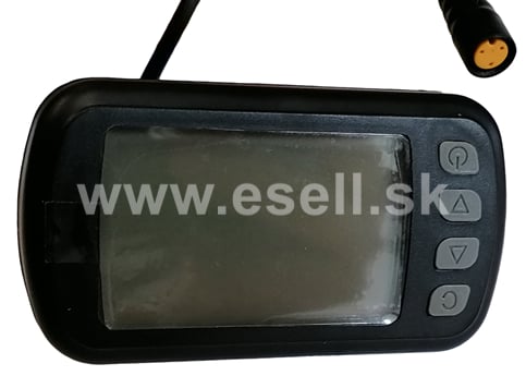 LCD display pre kolobežky Ultimate - žltý konektor 60V