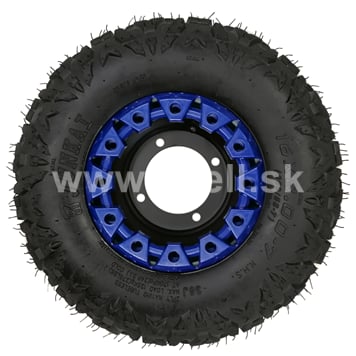 Kompletné koleso 7 palcov s pneu 16x8-7 modrá 4x110mm