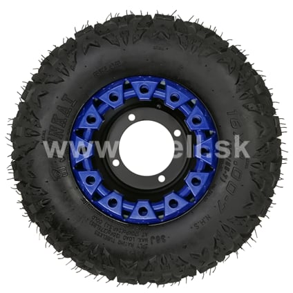 Kompletné koleso 7 palcov s pneu 16x8-7 modrá 4x110mm