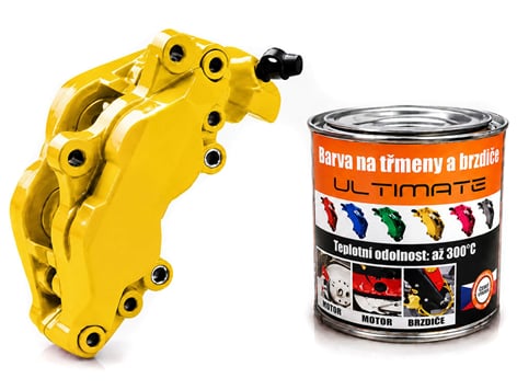 Farba na brzdy a motor kelímok 250 ml- sv. žltá