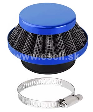 Športový vzduchový filter minibike, minicross, štvorkolka - modrá 