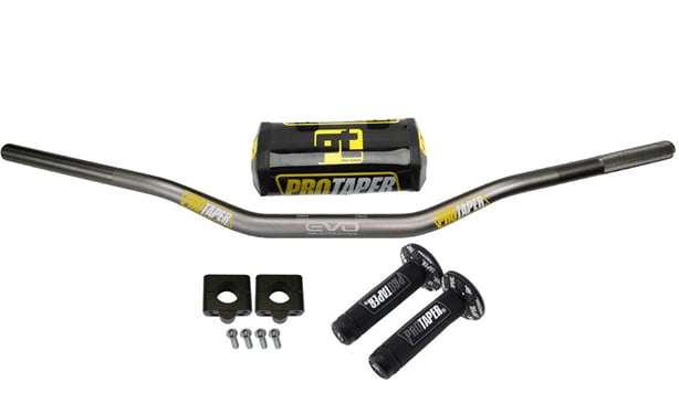 Riadidlá pitbike nízka, 810mm, ALU šedá - sada