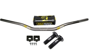 Riadidlá pitbike nízka, 810mm, ALU šedá - sada