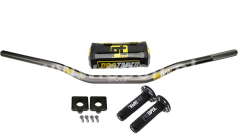 Riadidlá pitbike nízka, 810mm, ALU šedá - sada