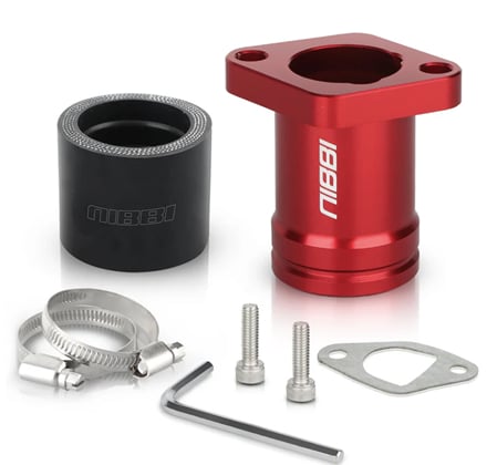 Príruba/adapter karburátora 42mm/34mm červená Nibbi racing