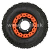 Kompletné koleso 7 palcov s pneu 16x8-7 oranžová 4x110mm
