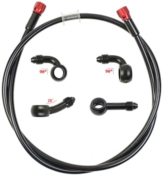 Brzdová hadica dĺžka 70cm, 10mm - vymeniteľné koncovky