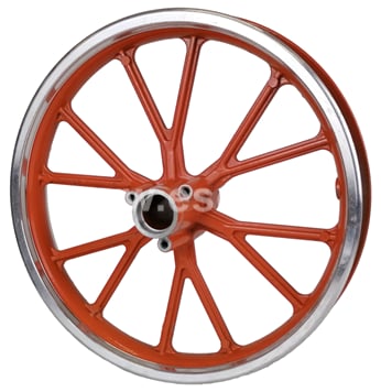 Predný ráfik minicross 10 palcov, šírka 92mm oranžová