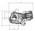 Motor pitbike Zongshen ZS190 , E-start, 13,2Kw čierna