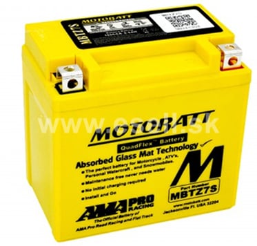 Batéria MOTOBATT MBTZ7S, 12V, 6,5 Ah, 100A