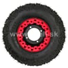 Kompletné koleso 7 palcov s pneu 16x8-7 červená 4x110mm