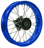 Zadný ráfik pitbike 12 palcov modrá