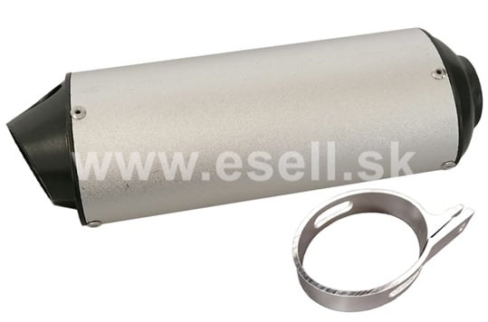 Koncovka výfuku Pitbike typ4 strieborna