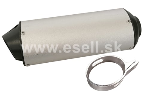 Koncovka výfuku Pitbike typ4 strieborna
