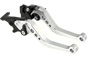 Páčky Pitbike nastaviteľné strieborna sada